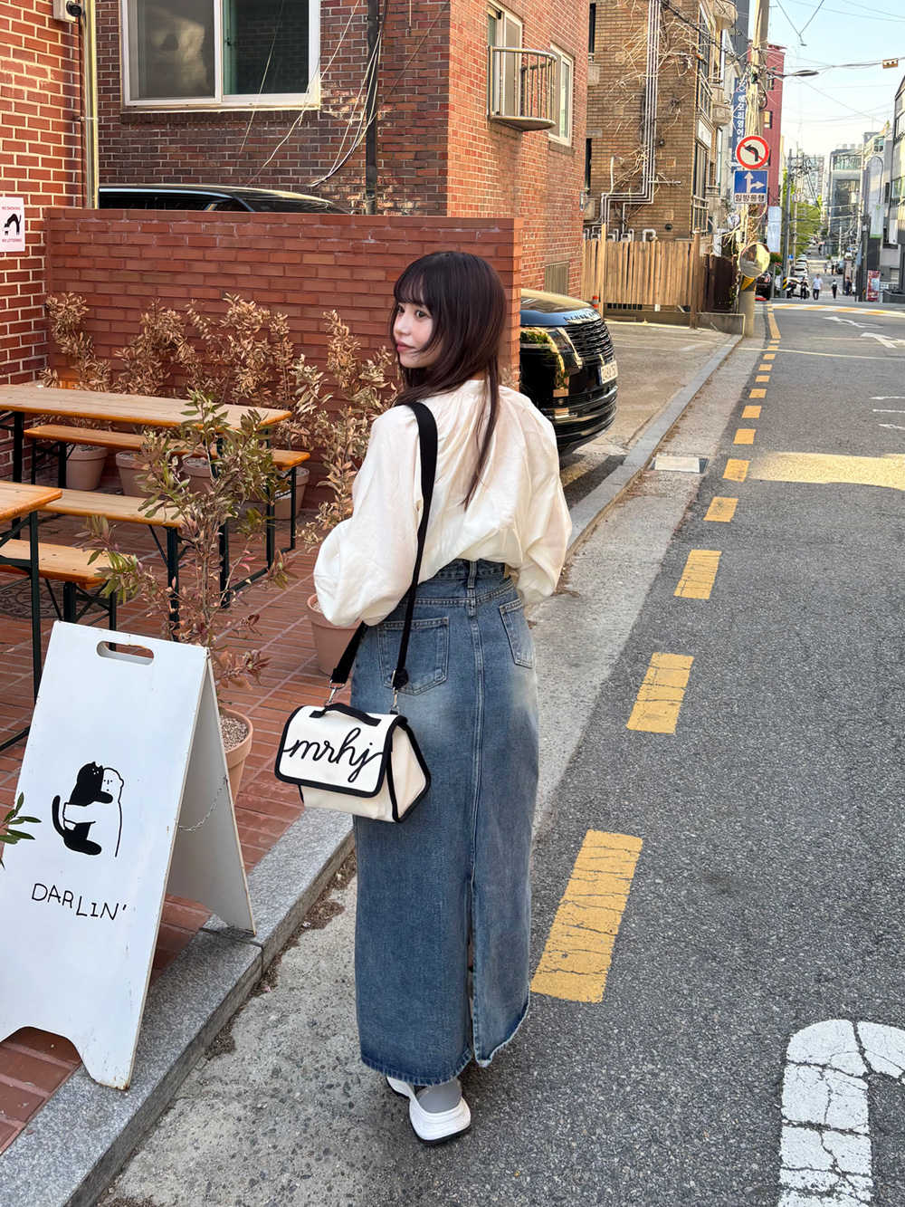 バックスリットロングデニムスカート | 詳細画像18