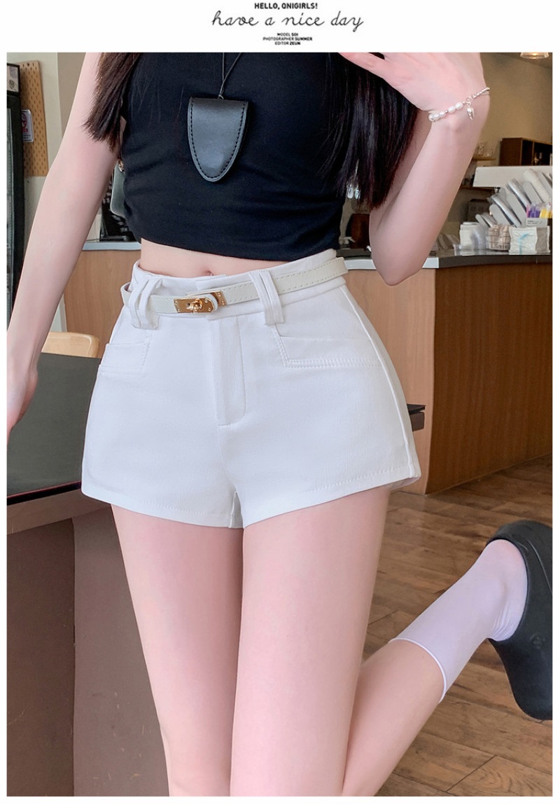 ベルト付無地ショートパンツ | 詳細画像2