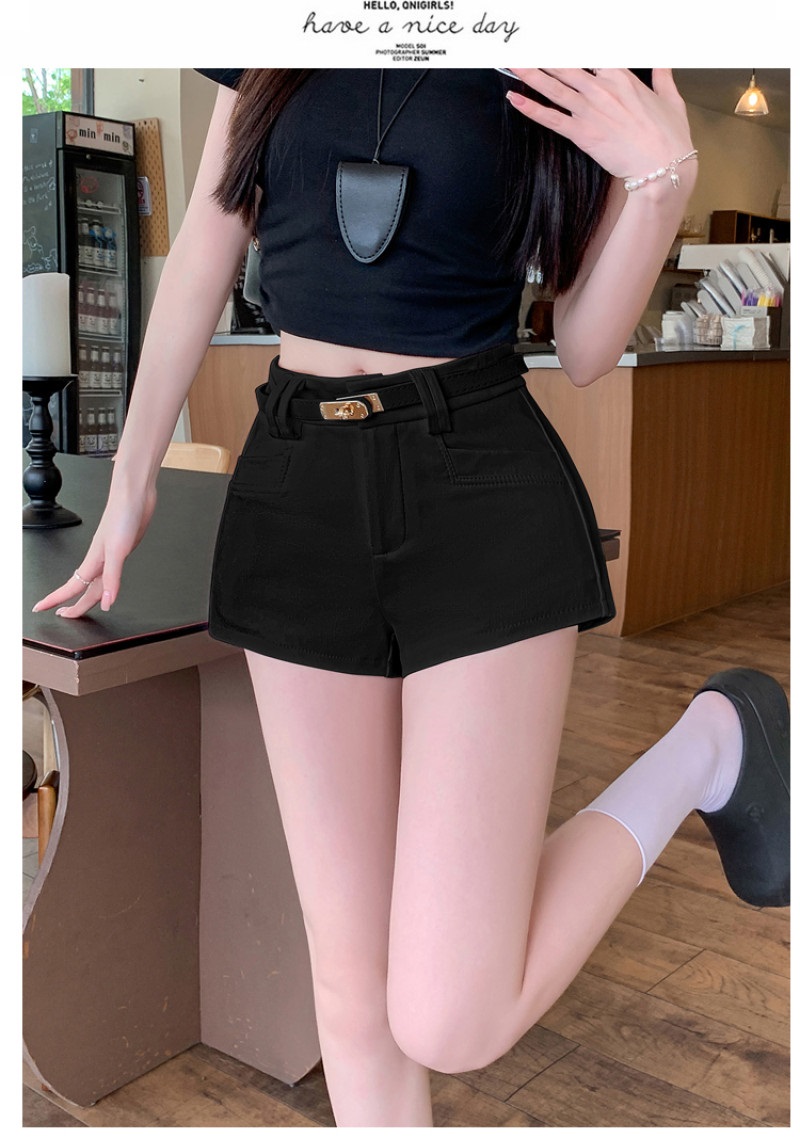 ベルト付無地ショートパンツ | 詳細画像6