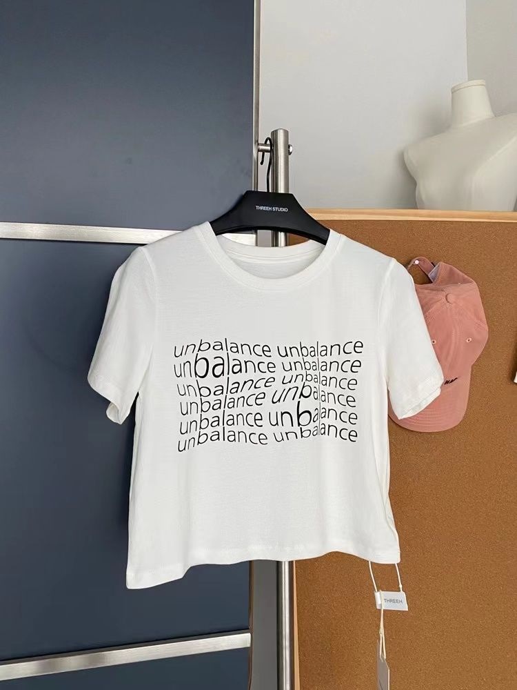 クロップドレタリング夏Tシャツ | 詳細画像5