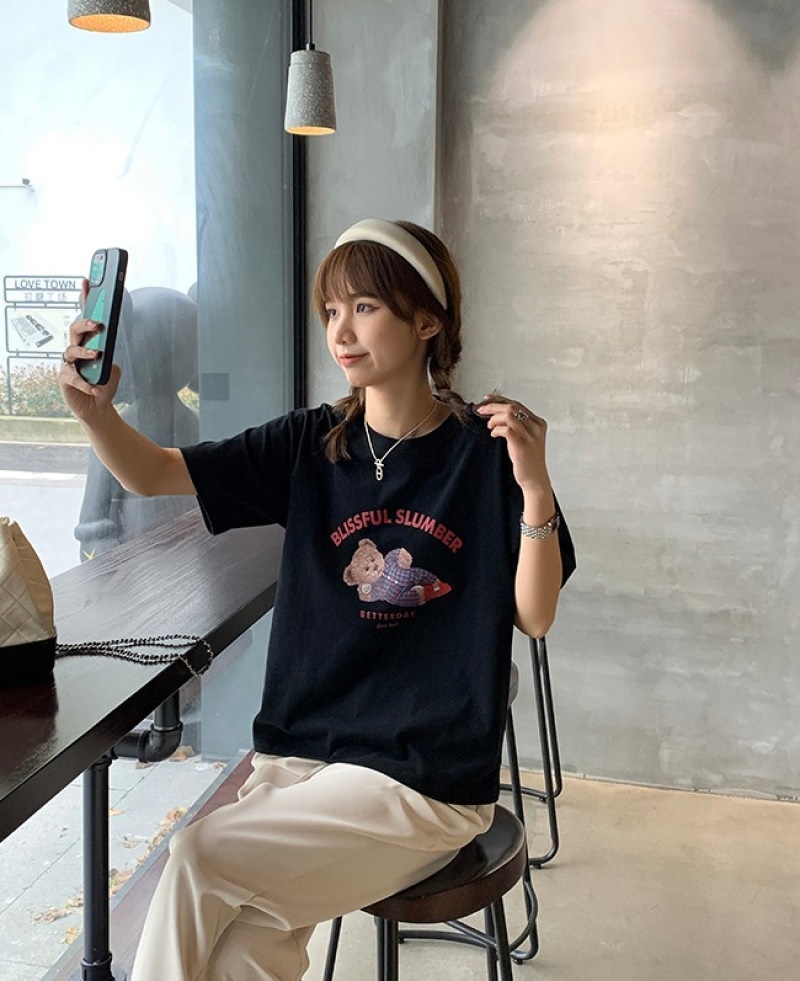 ルーズ半袖プリントTシャツ | 詳細画像9