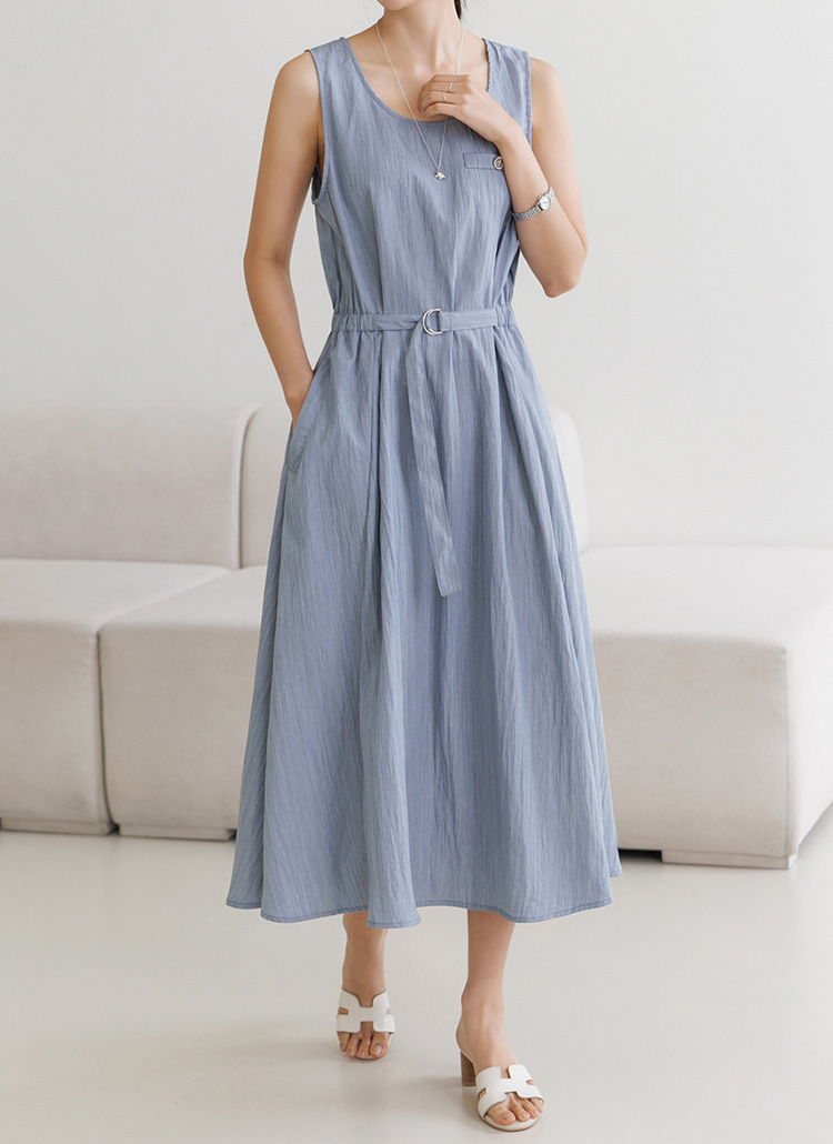 ベルト7分袖フレアツーピース | レディースファッション通販 - DHOLIC