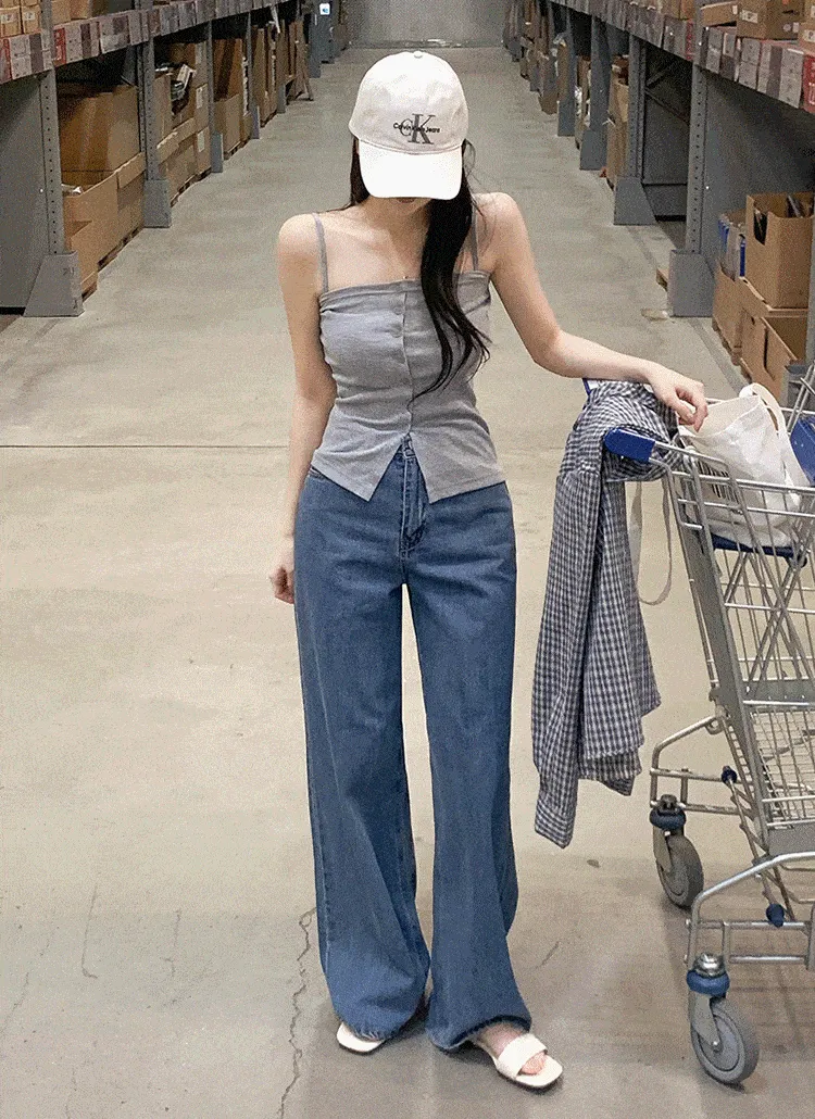 ワイドハイウエストオールシーズンデニムパンツ | FROMDAYONE | 詳細画像1