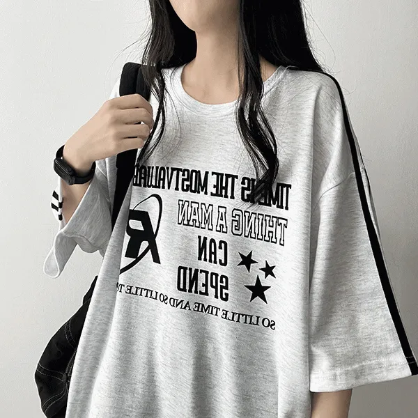 ボクシートラック半袖ラウンドネックTシャツ | hijjoo | 詳細画像1