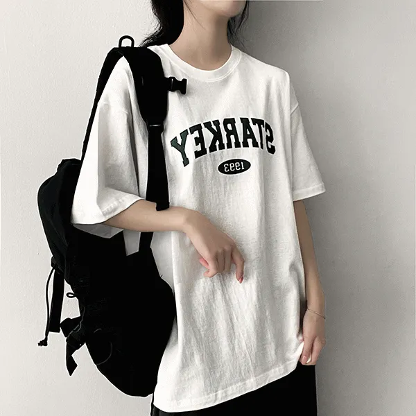 半袖ラウンドネックロゴTシャツ | hijjoo | 詳細画像1