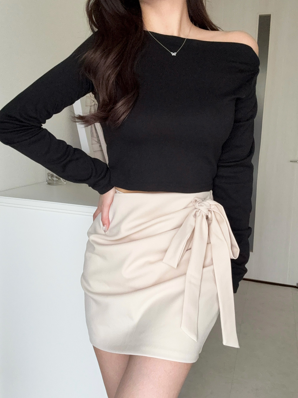 リボンドレープミニスカート | 詳細画像8