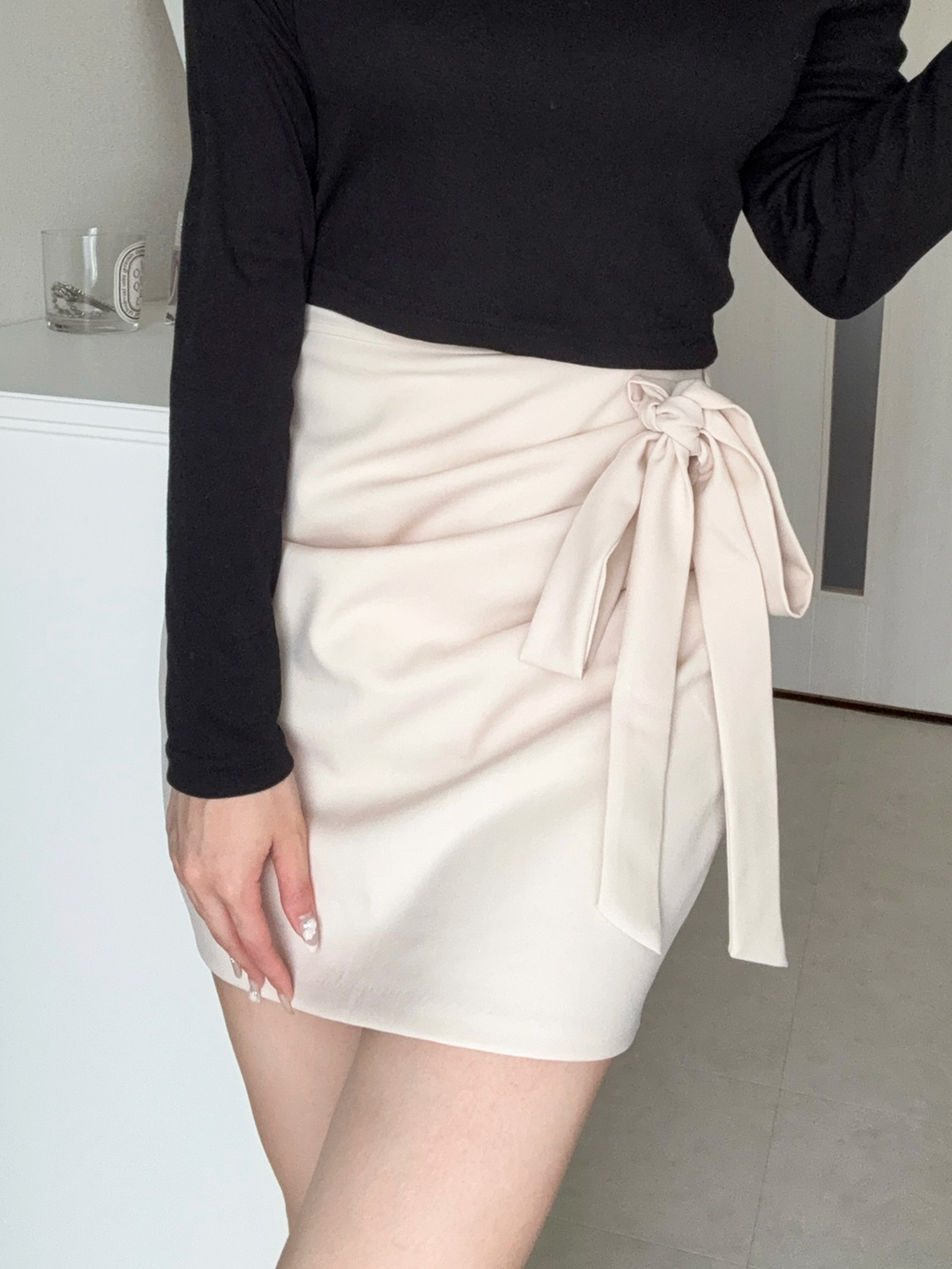 リボンドレープミニスカート | 詳細画像9
