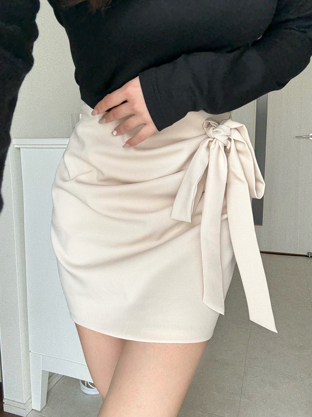 リボンドレープミニスカート | 詳細画像10