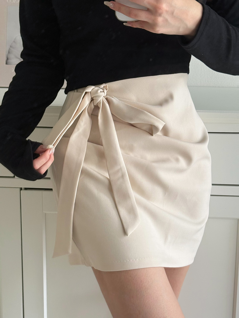 リボンドレープミニスカート | 詳細画像11