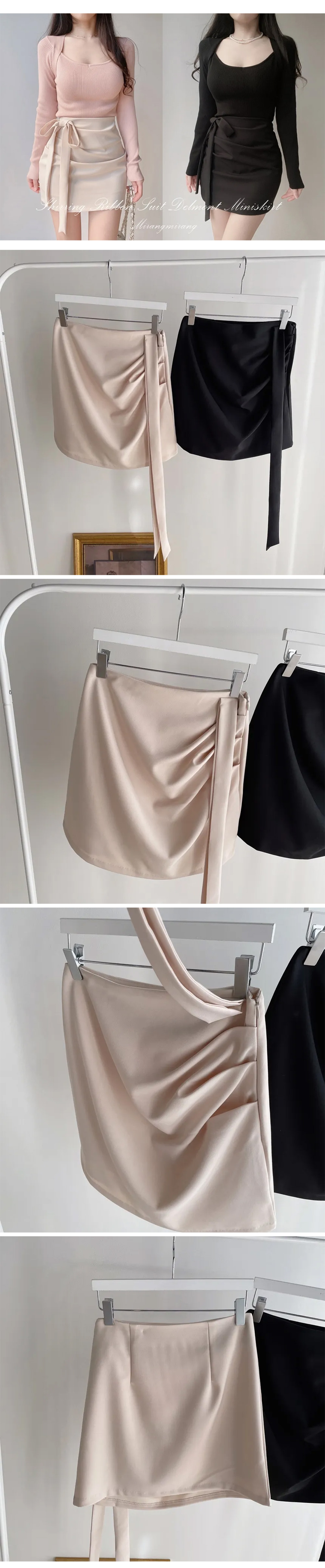 リボンドレープミニスカート | 詳細画像12