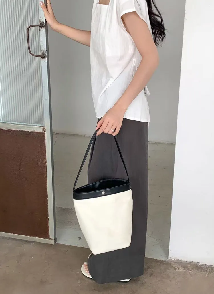 コットンレザー調トートバッグ | whosbag | 詳細画像1