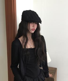 美品★コムデギャルソン★ニット帽 キャスケット ベレー帽 ブラック ベレー帽/キャスケット | レディースファッション通販 - DHOLIC