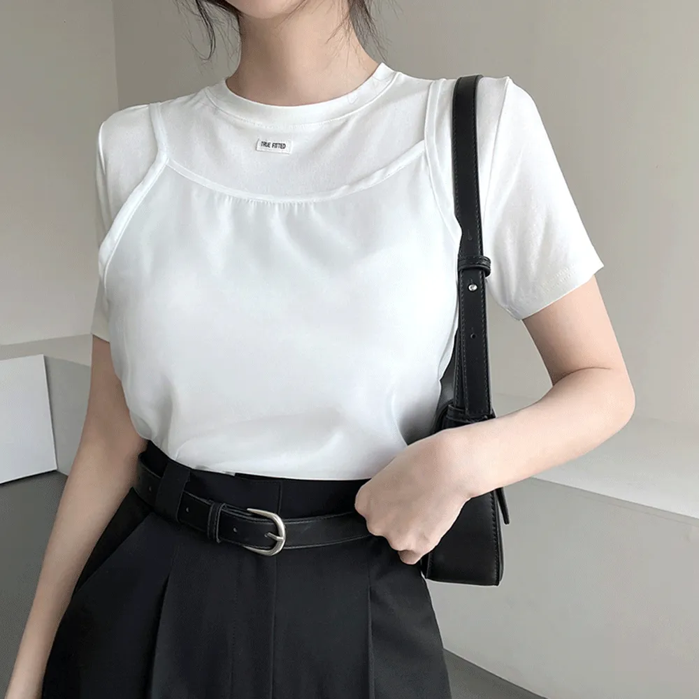 シースルーレイヤード風Tシャツ | ganadaran | 詳細画像1