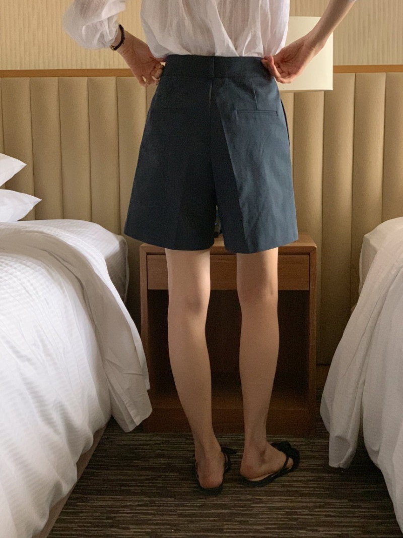 両起毛ツータック無地ショートパンツ | 詳細画像6