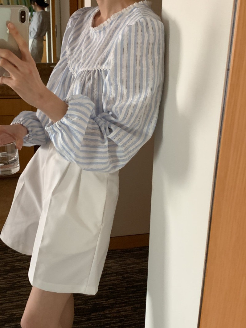両起毛ツータック無地ショートパンツ | 詳細画像13