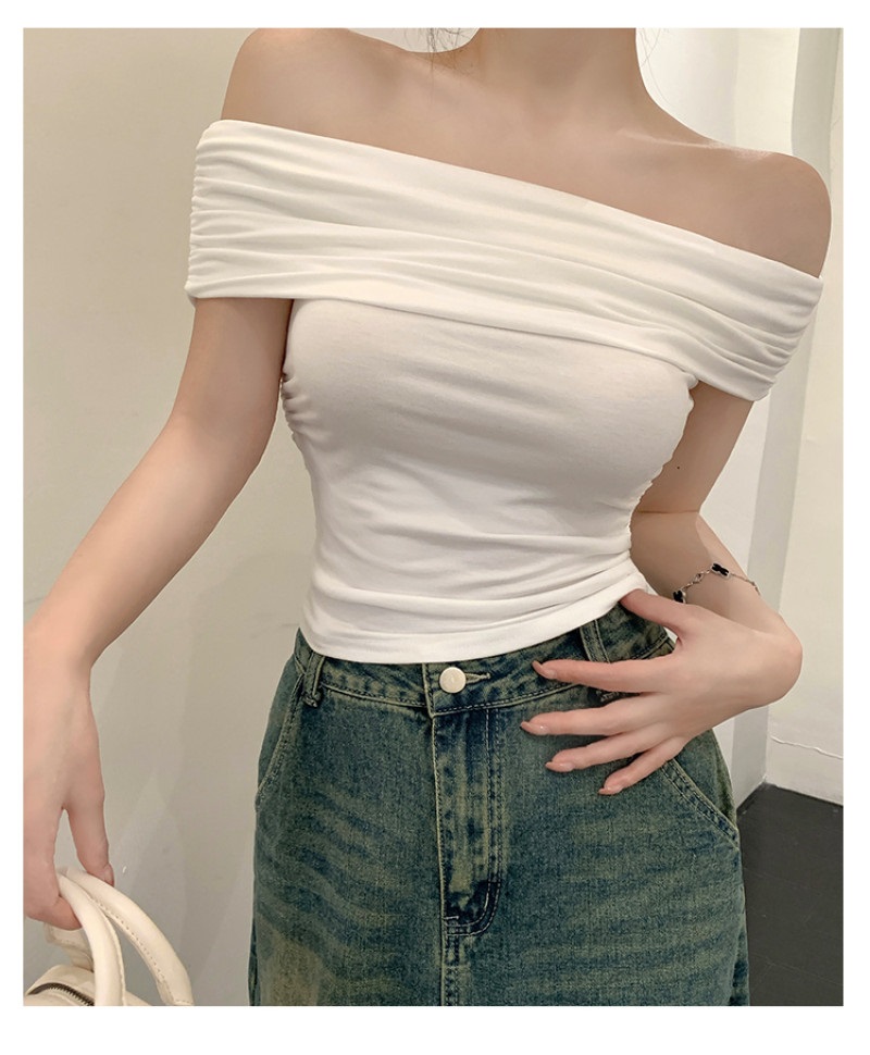 オフショルダースリムTシャツ | 詳細画像10