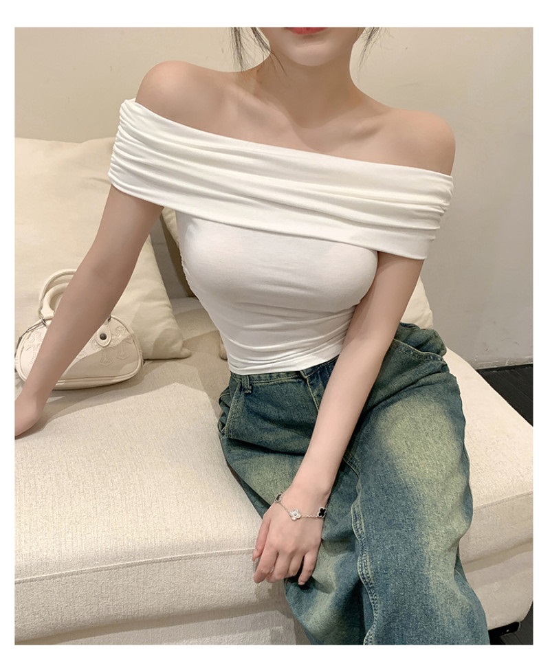 オフショルダースリムTシャツ | 詳細画像11