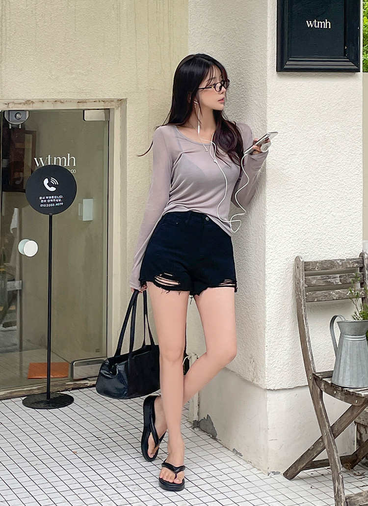 シースルー長袖夏Tシャツ | レディースファッション通販 - DHOLIC