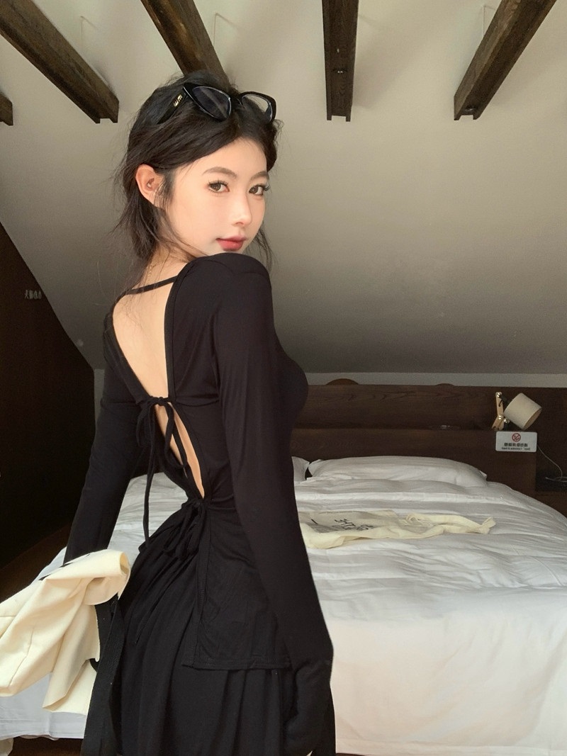 リボンバックレスセットアップスカートパンツ | 詳細画像8