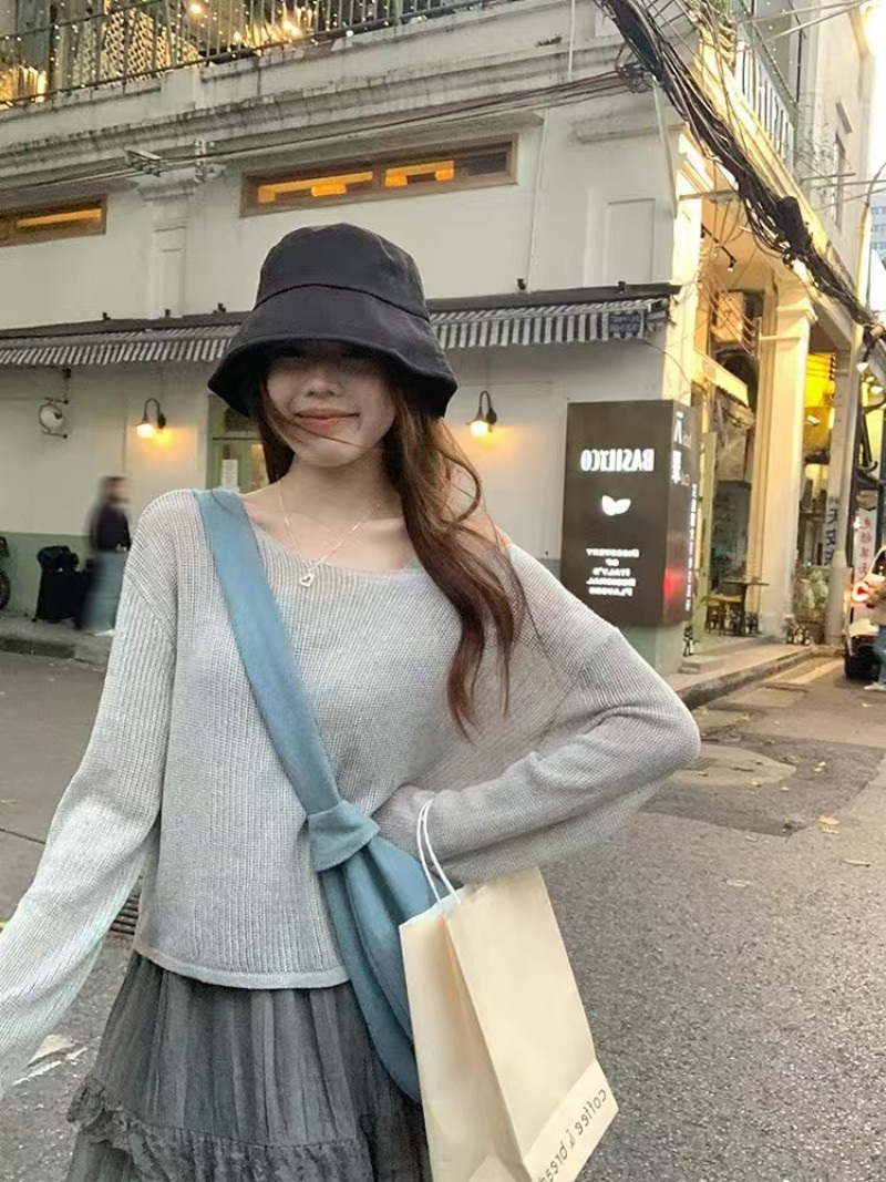 オフショルダールーズニット | 詳細画像7