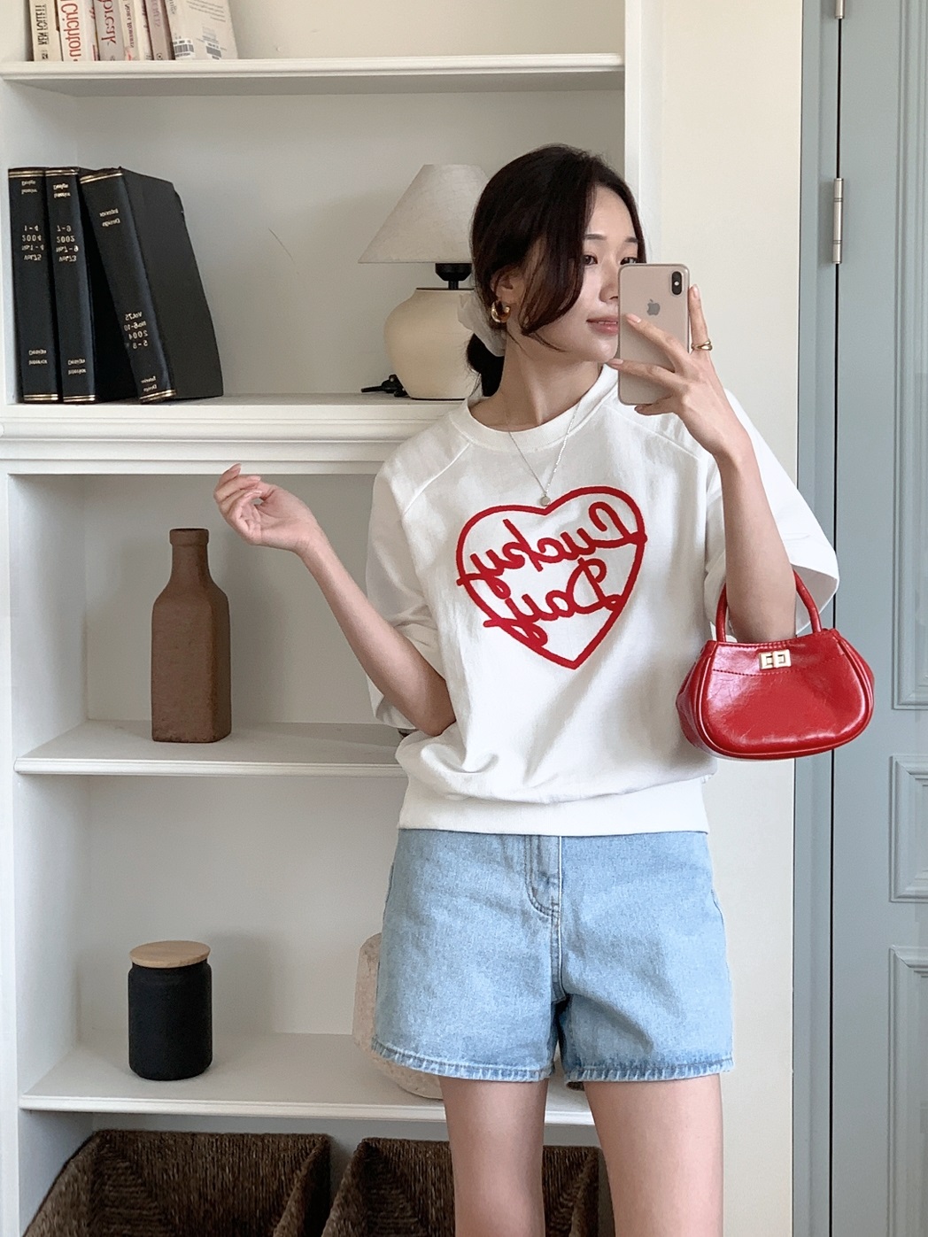 ルーズレタリング刺繍Tシャツ | 詳細画像6