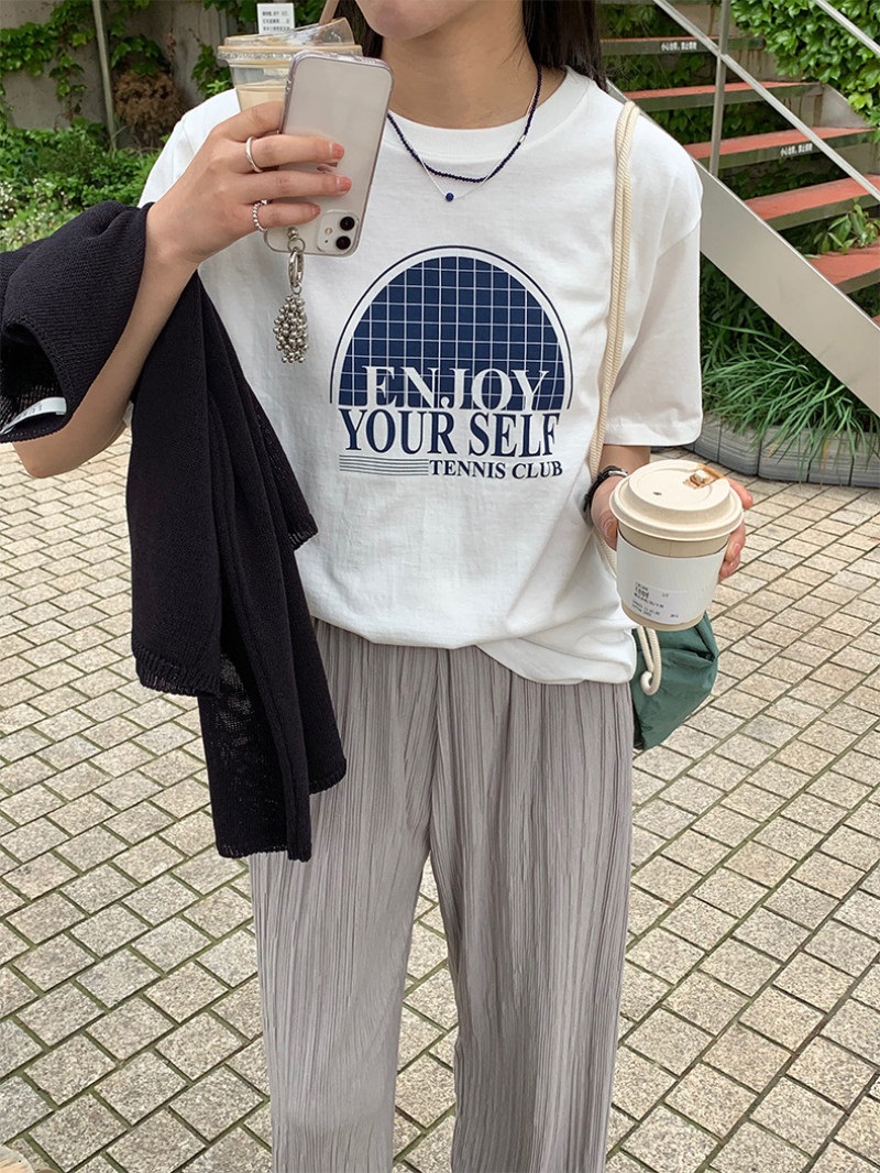 コットンルーズロゴTシャツ | 詳細画像3