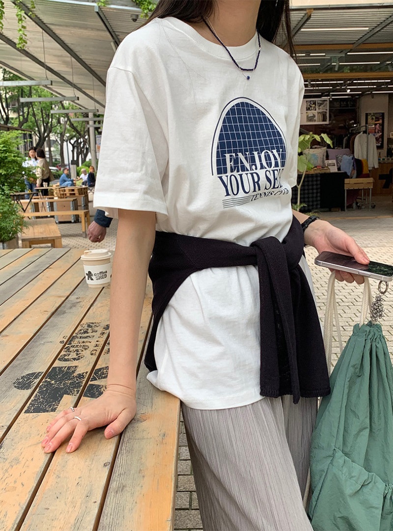 コットンルーズロゴTシャツ | 詳細画像4