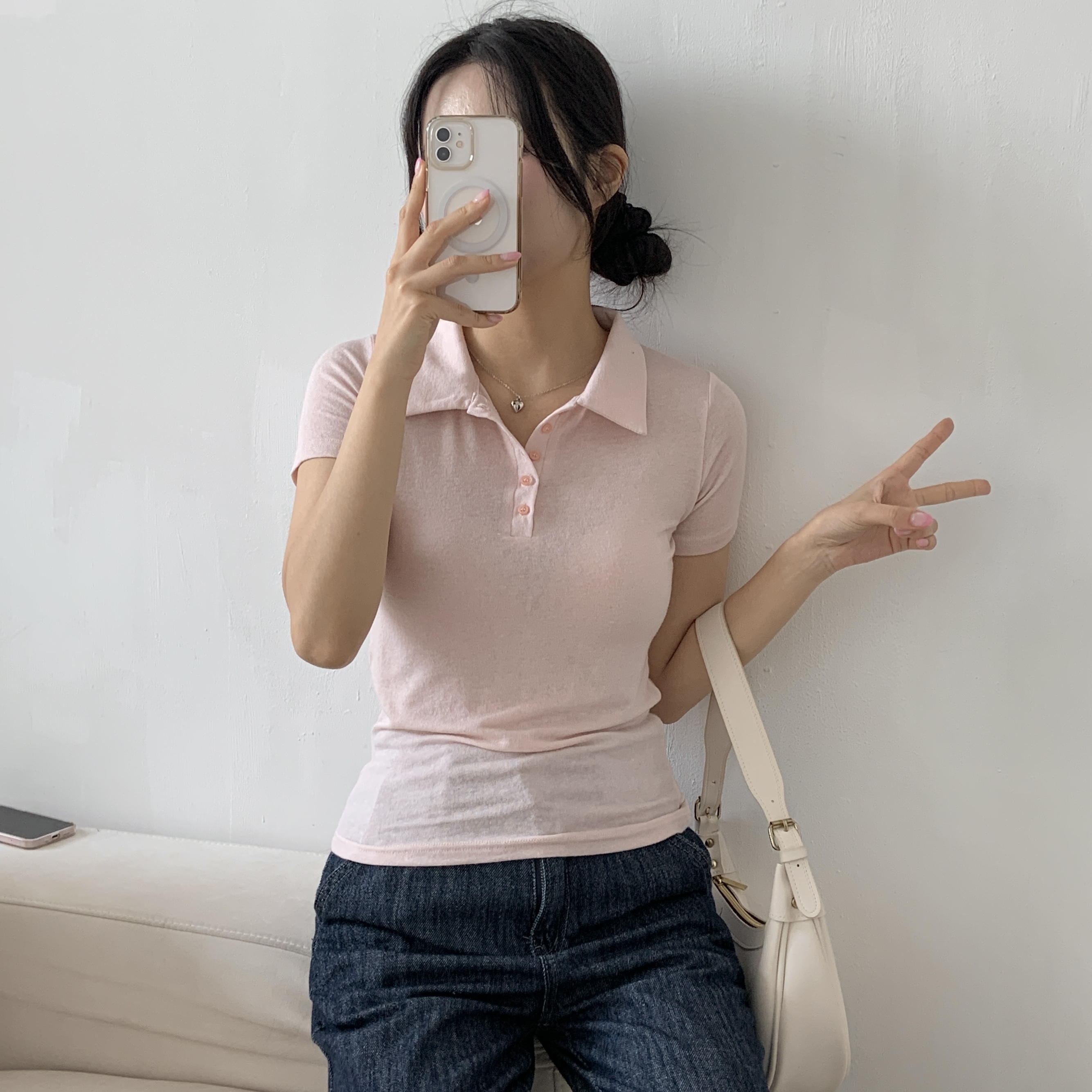ボタンカラーTシャツ | 詳細画像2