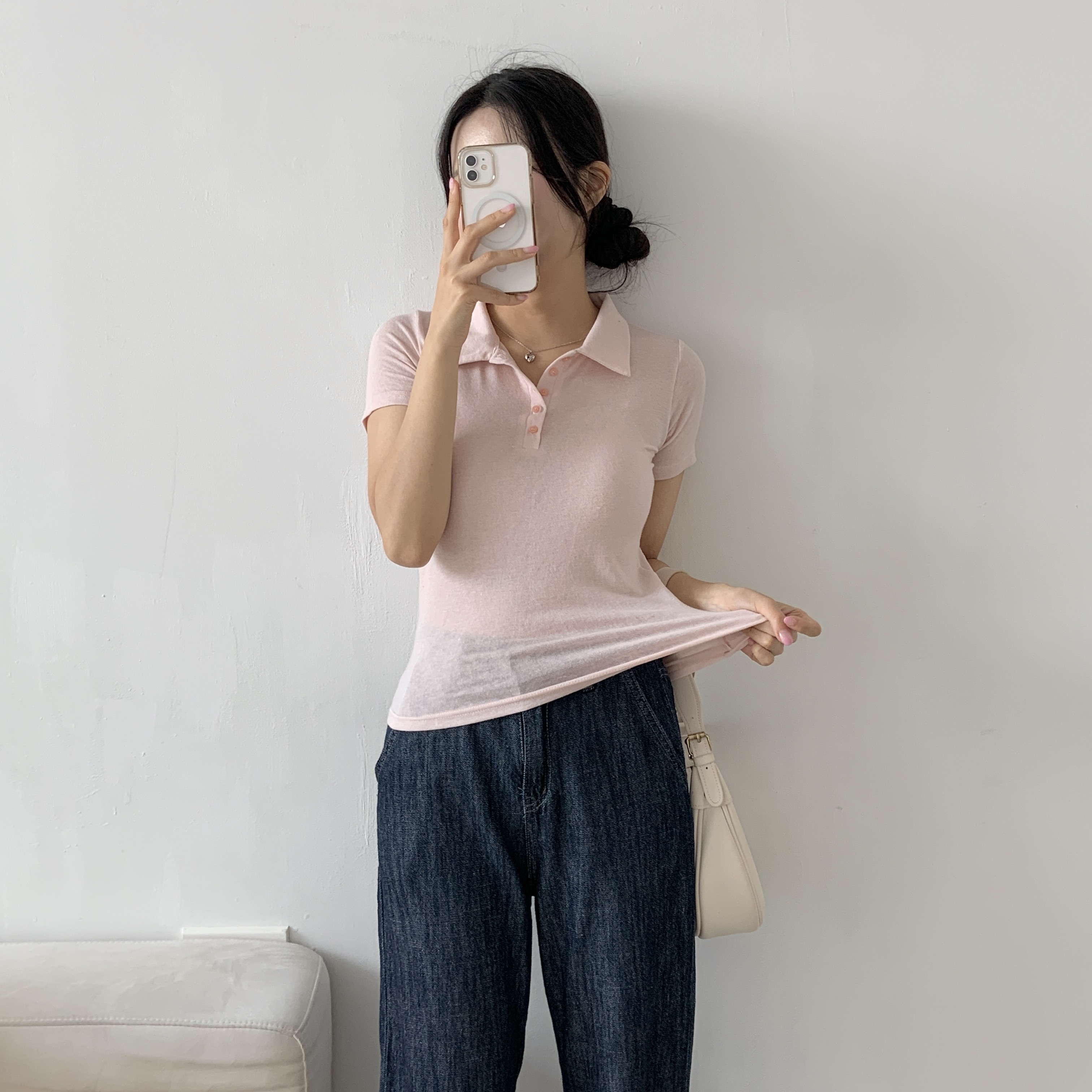 ボタンカラーTシャツ | 詳細画像3