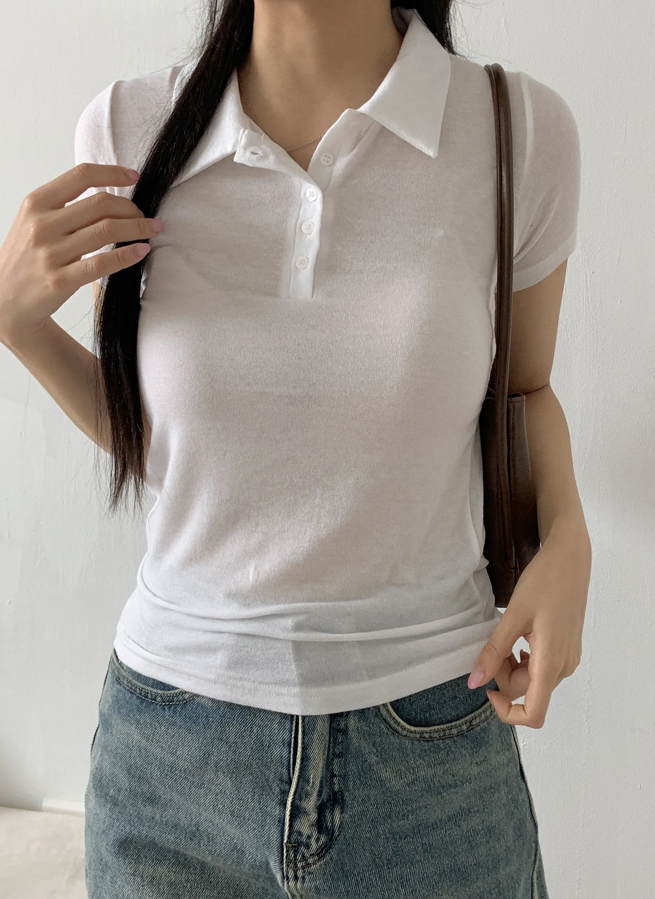 ボタンカラーTシャツ | 詳細画像1