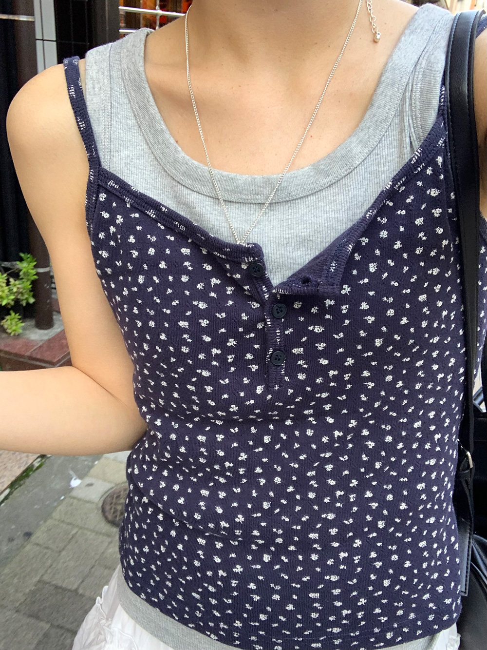 フロントボタン花柄キャミソール | 詳細画像2