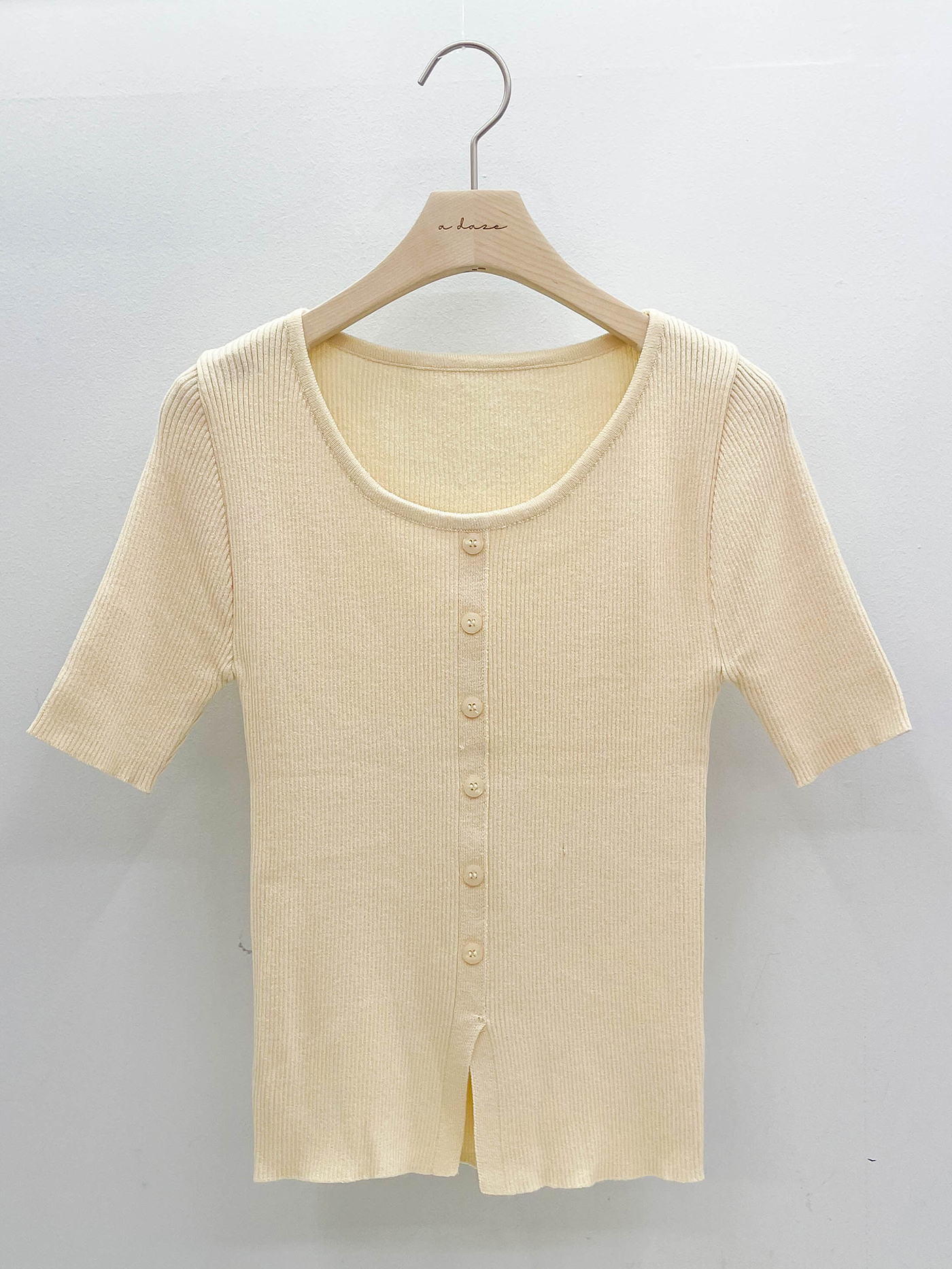 ボタンUネック半袖Tシャツ | 詳細画像16