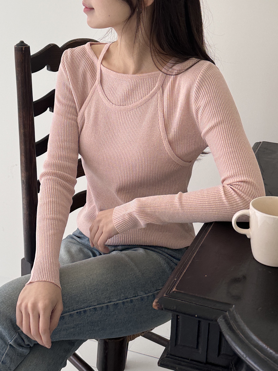 ニットリネン混レイヤード風Tシャツ | 詳細画像9