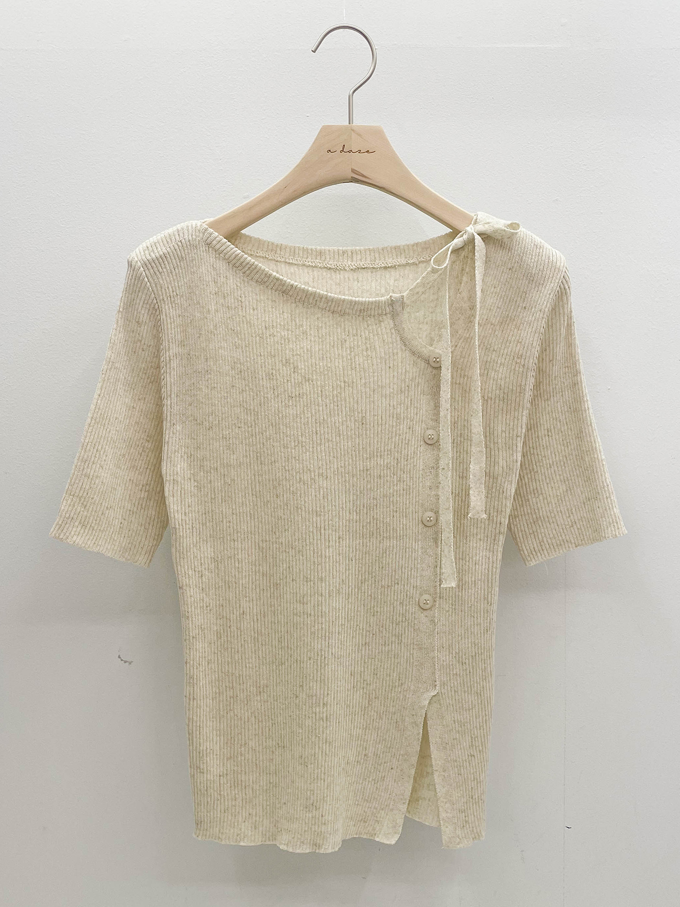 ニットリネン混スリットTシャツ | 詳細画像15