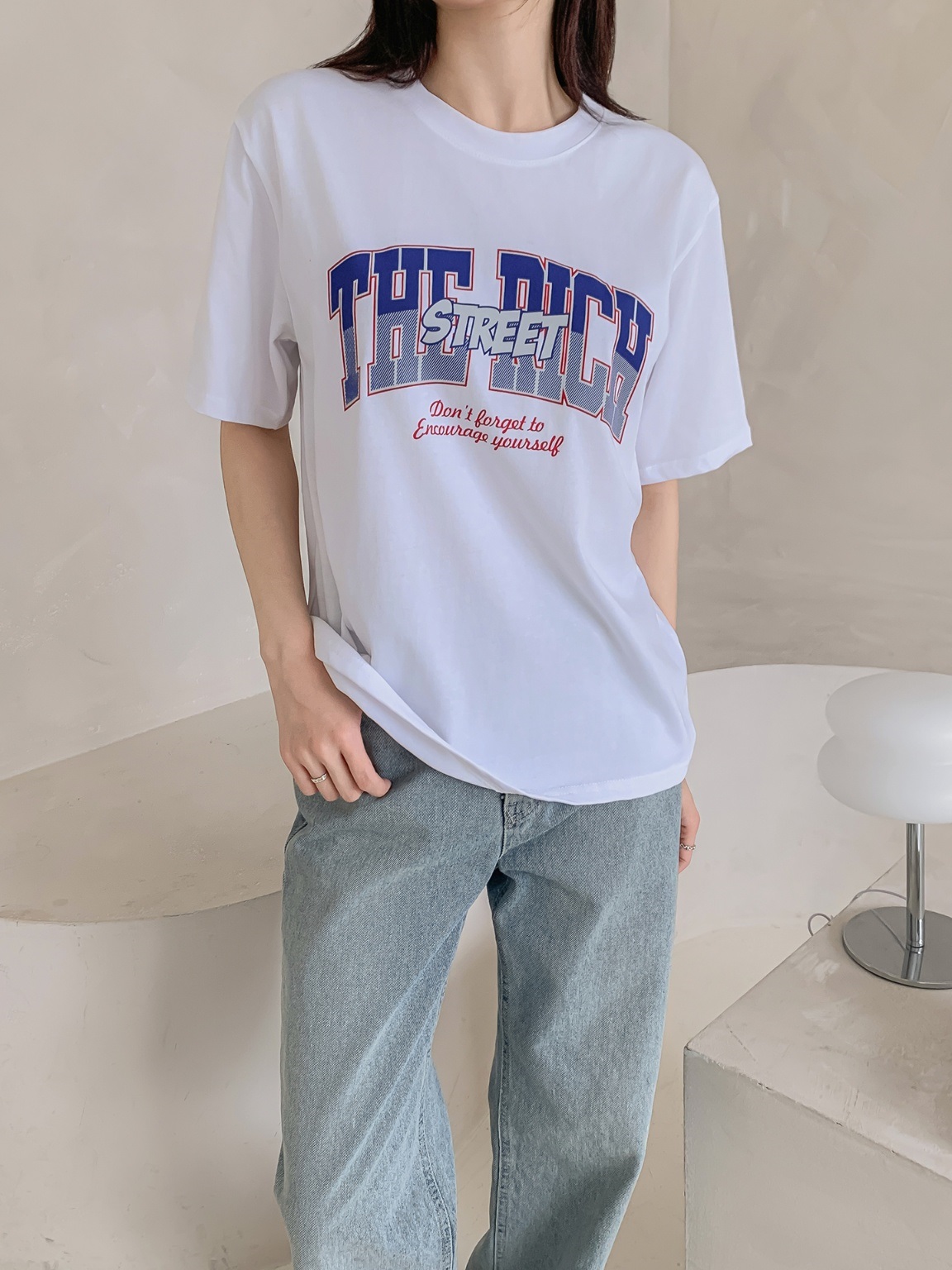 ラウンドネック半袖ロゴTシャツ | 詳細画像3