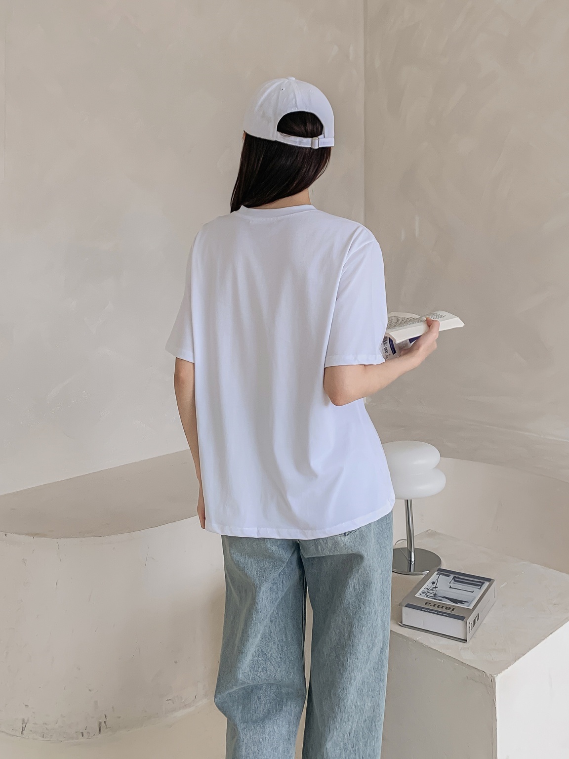 ラウンドネック半袖ロゴTシャツ | 詳細画像6