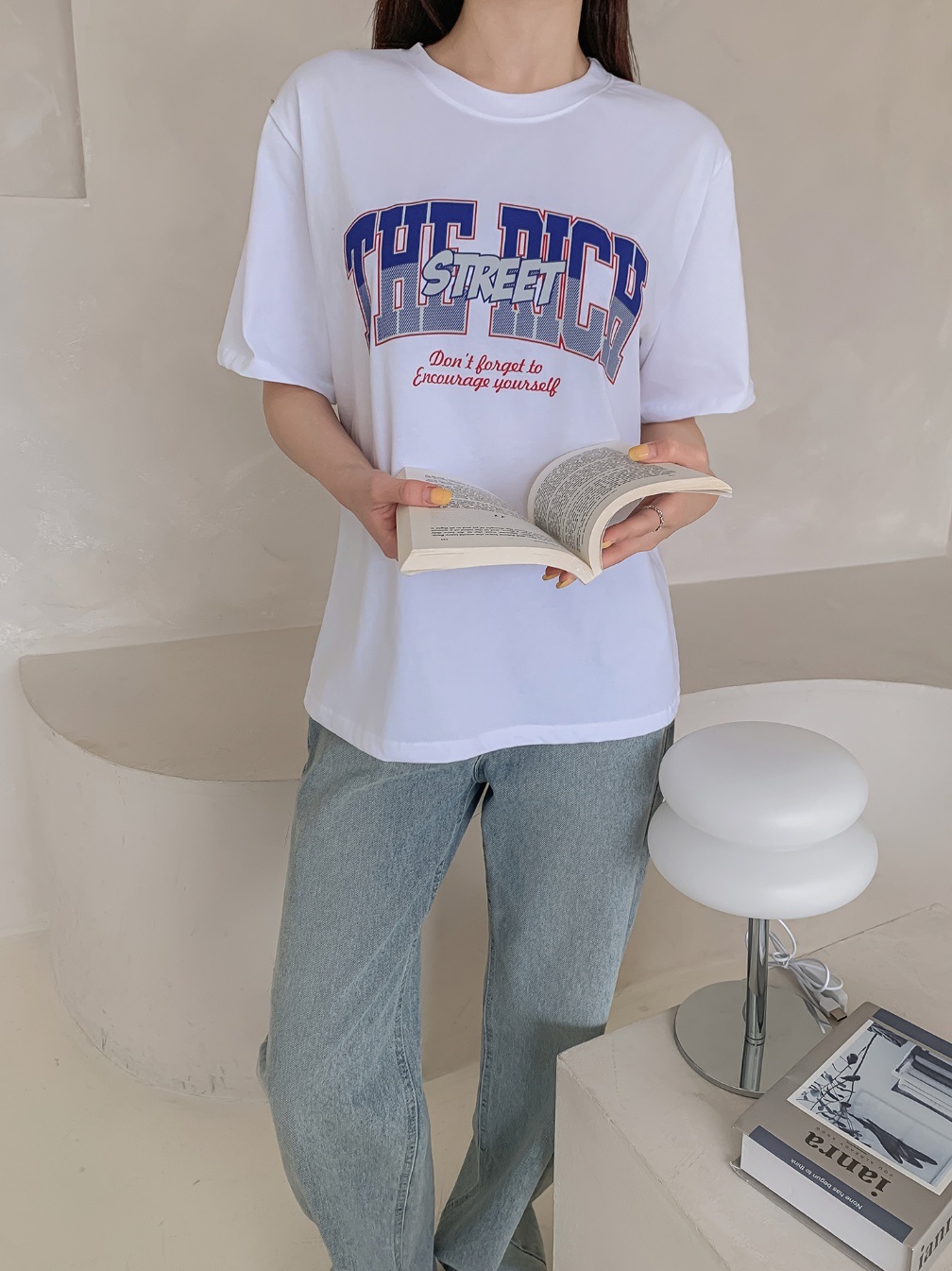 ラウンドネック半袖ロゴTシャツ | 詳細画像8