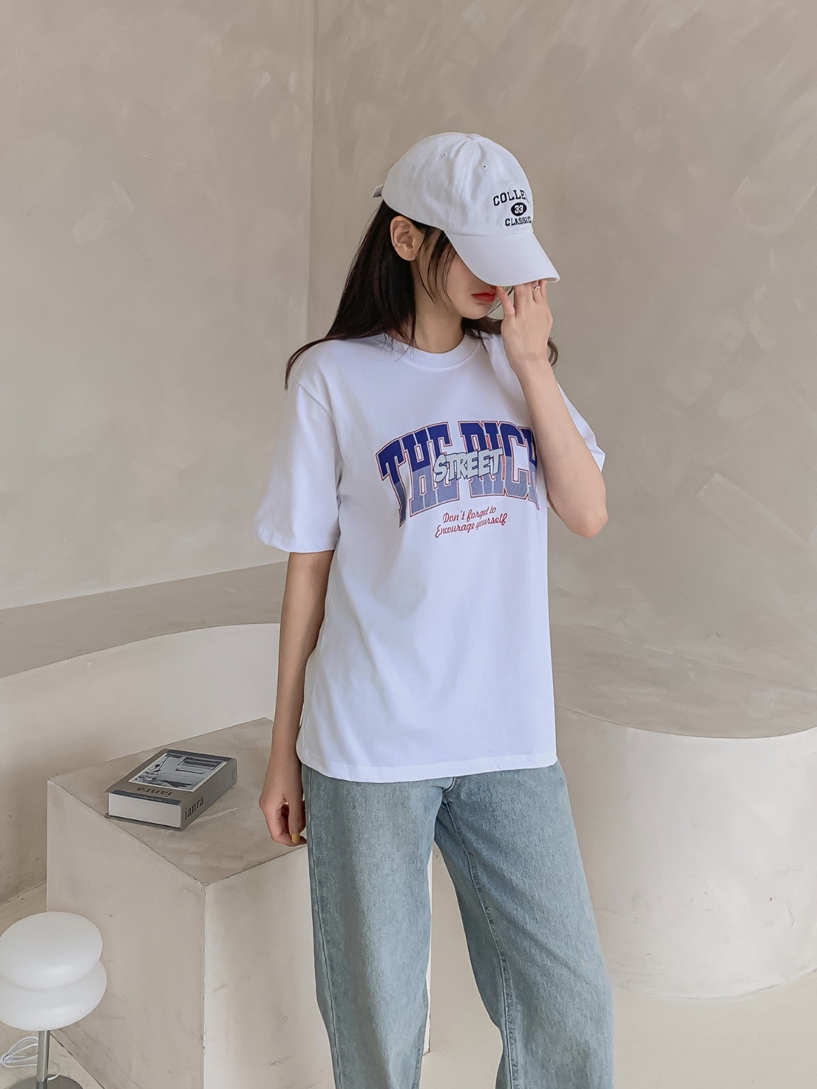 ラウンドネック半袖ロゴTシャツ | 詳細画像9
