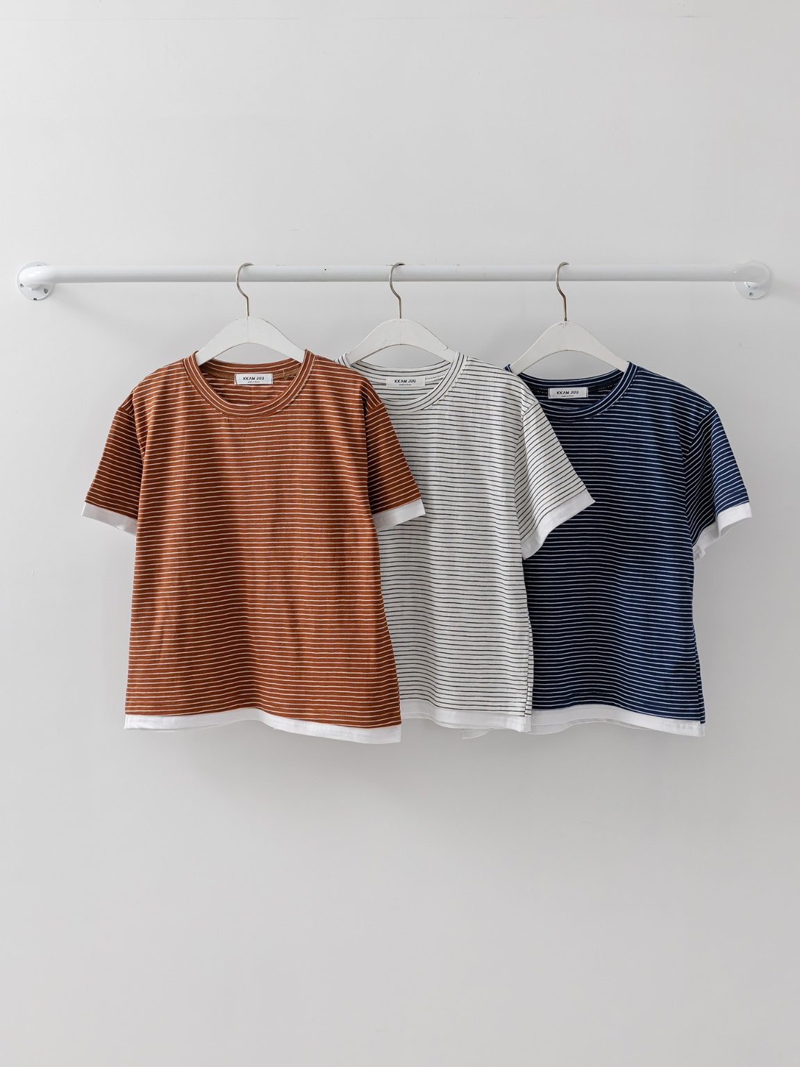 ラウンドネック半袖ボーダーTシャツ | 詳細画像20