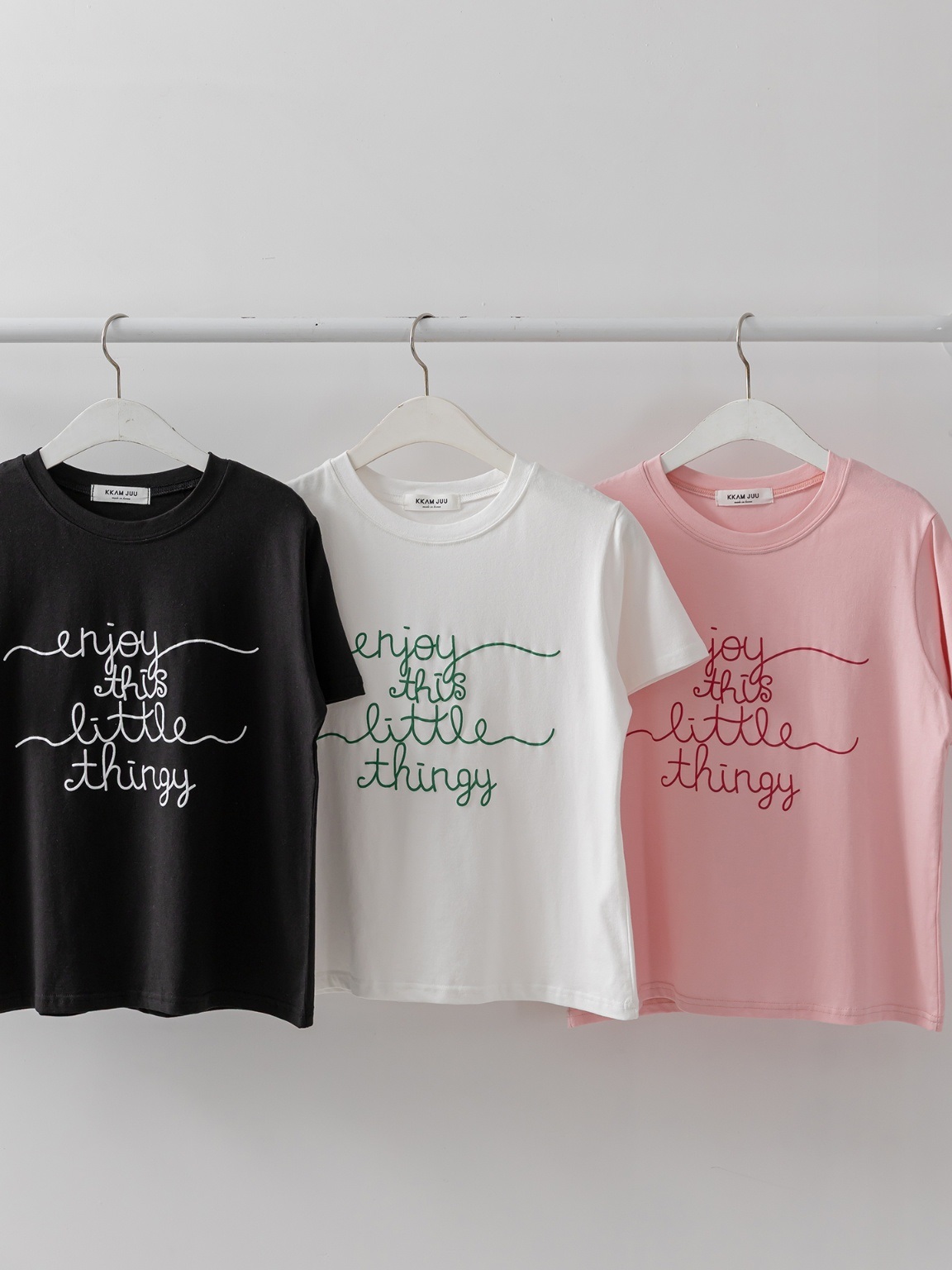ラウンドネック半袖レタリングTシャツ | 詳細画像20