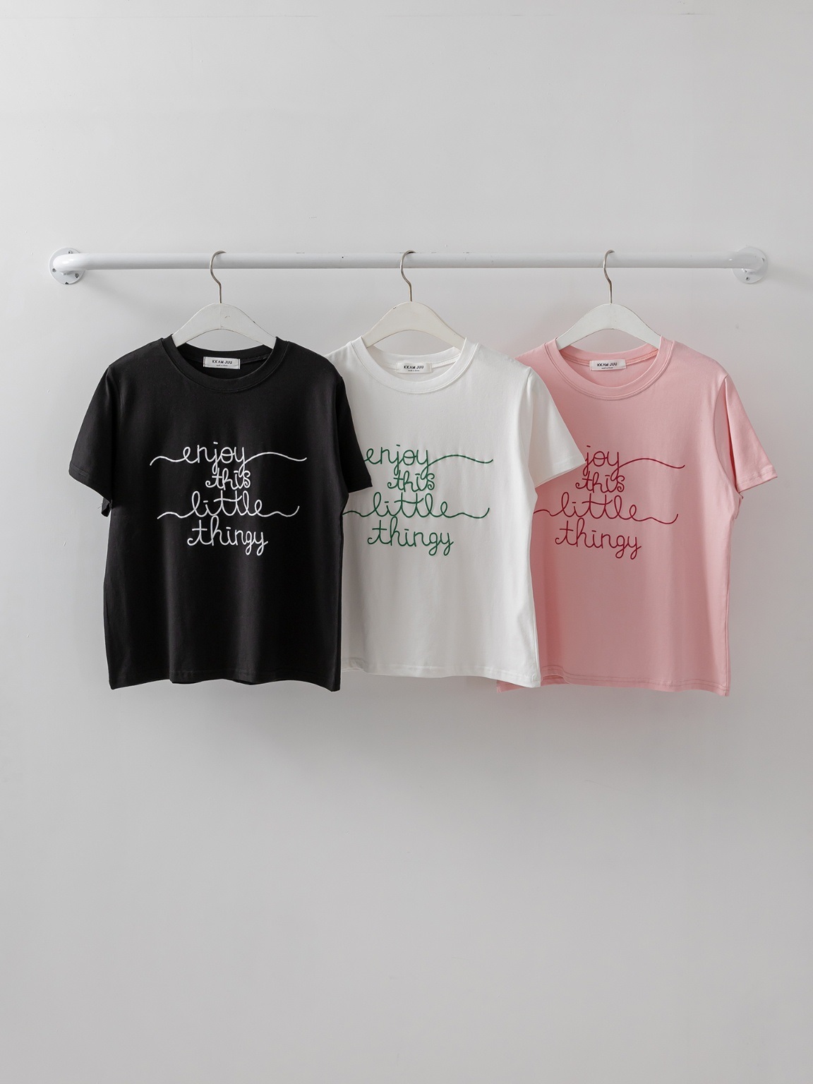 ラウンドネック半袖レタリングTシャツ | 詳細画像21