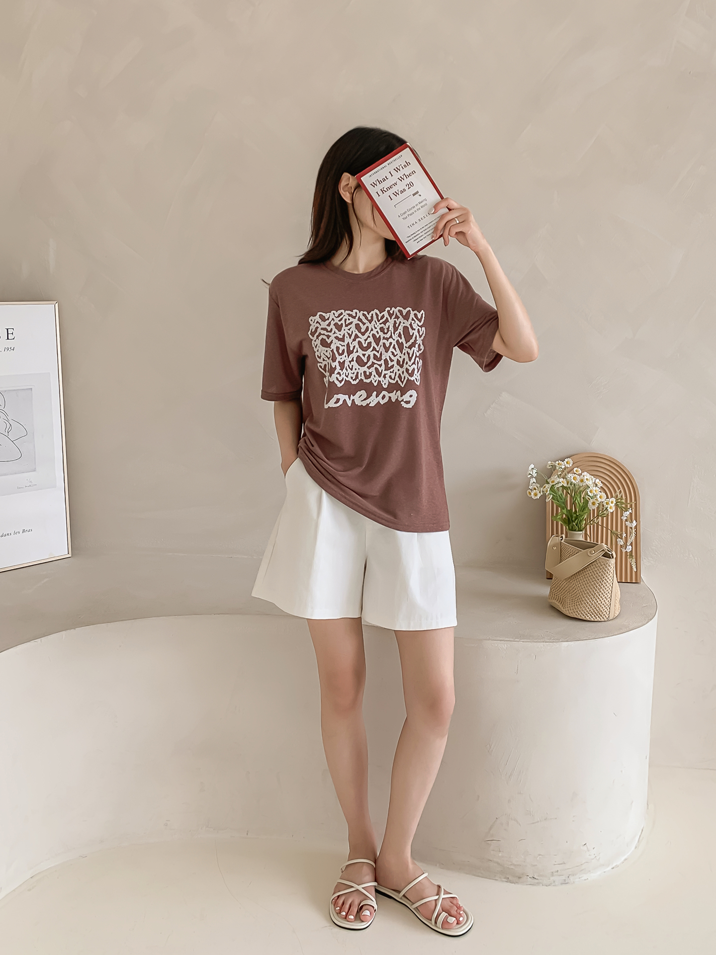 ラウンドネック半袖プリントTシャツ | 詳細画像7