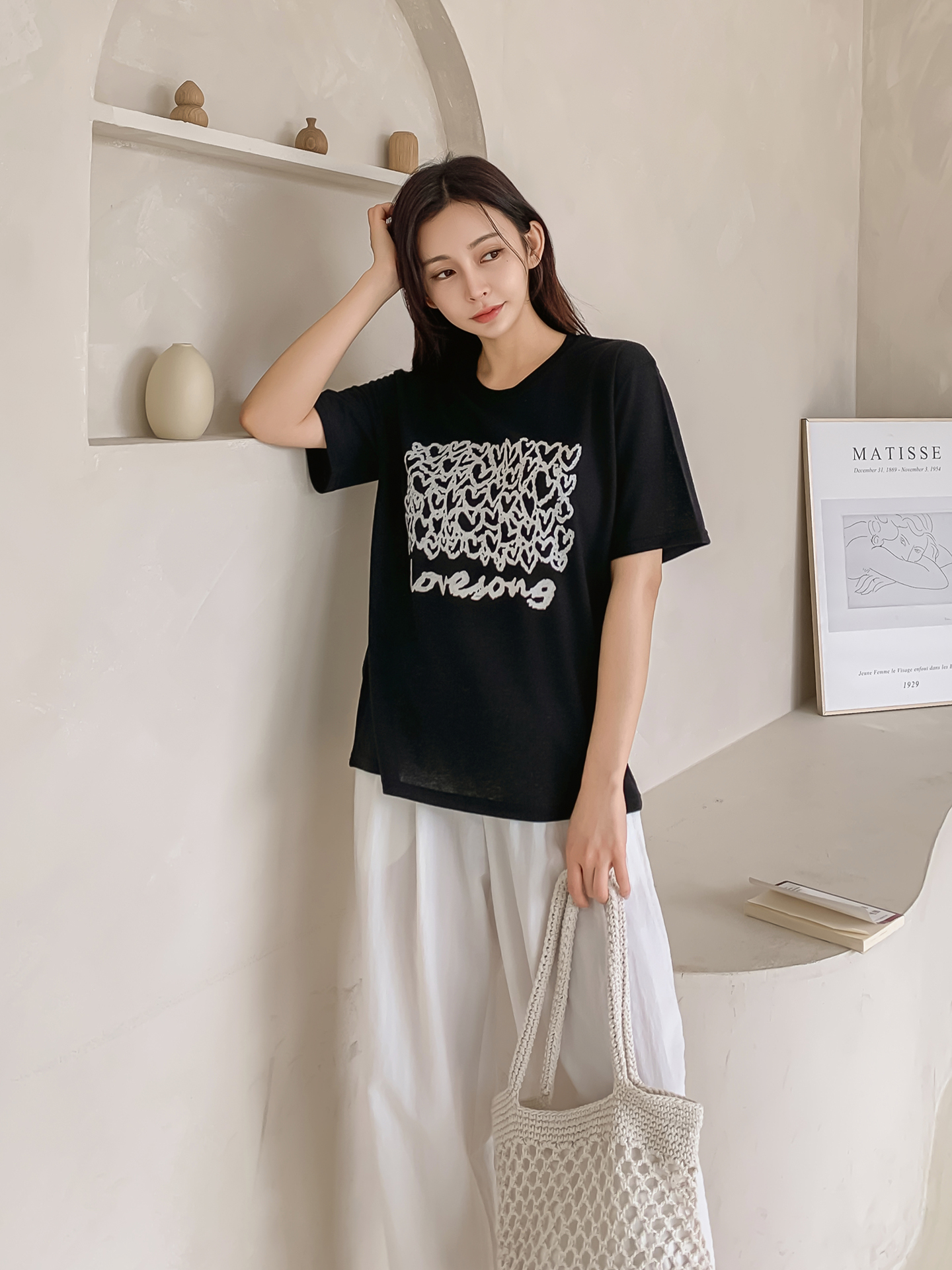 ラウンドネック半袖プリントTシャツ | 詳細画像18