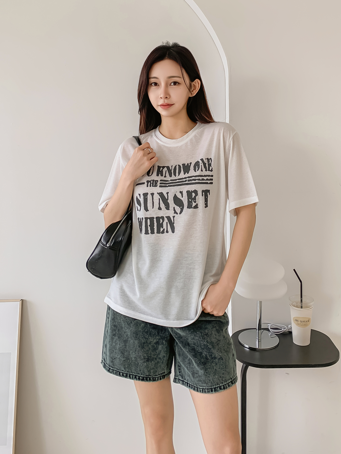 ラウンドネック半袖プリントTシャツ | 詳細画像2