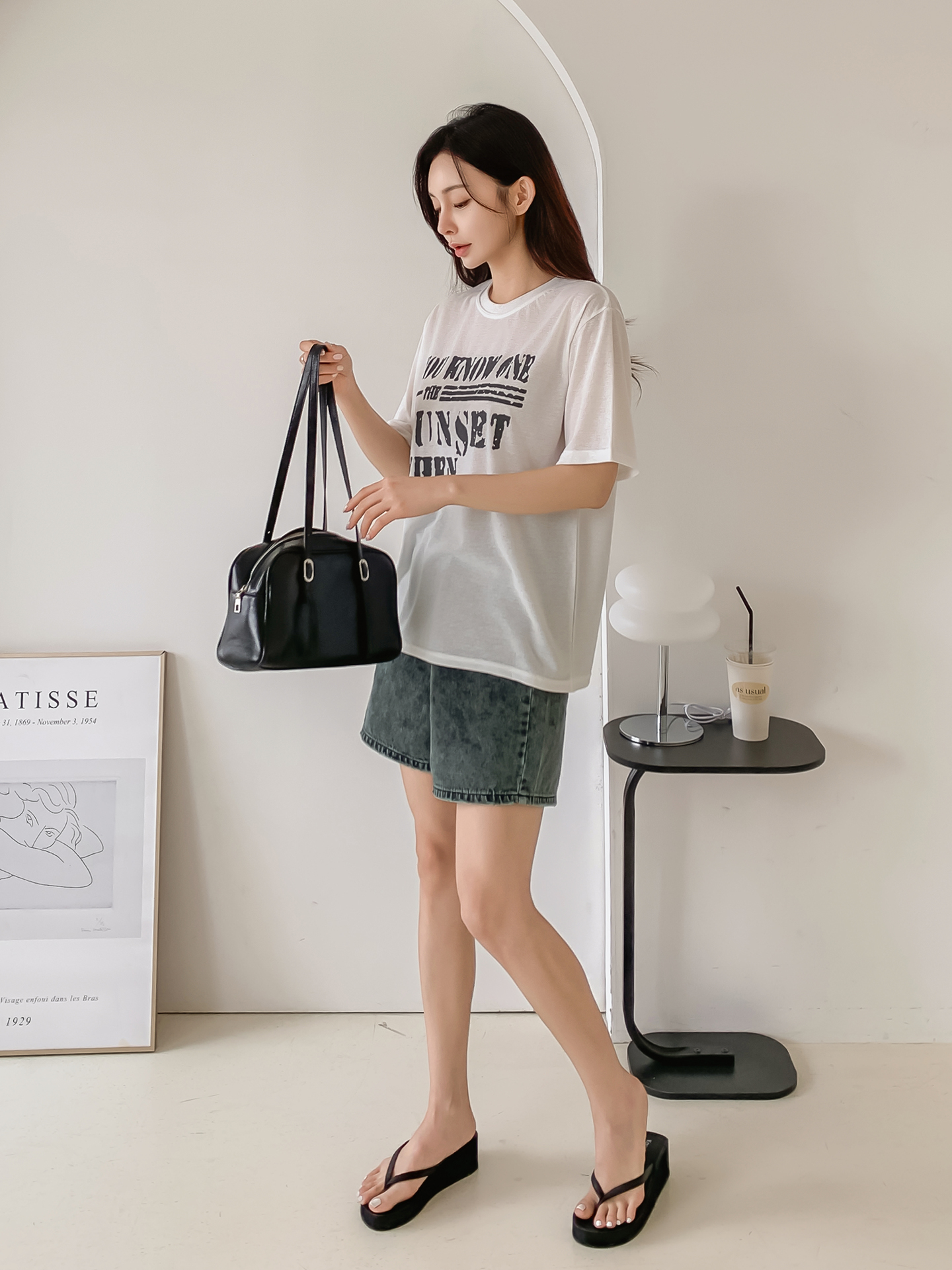ラウンドネック半袖プリントTシャツ | 詳細画像3