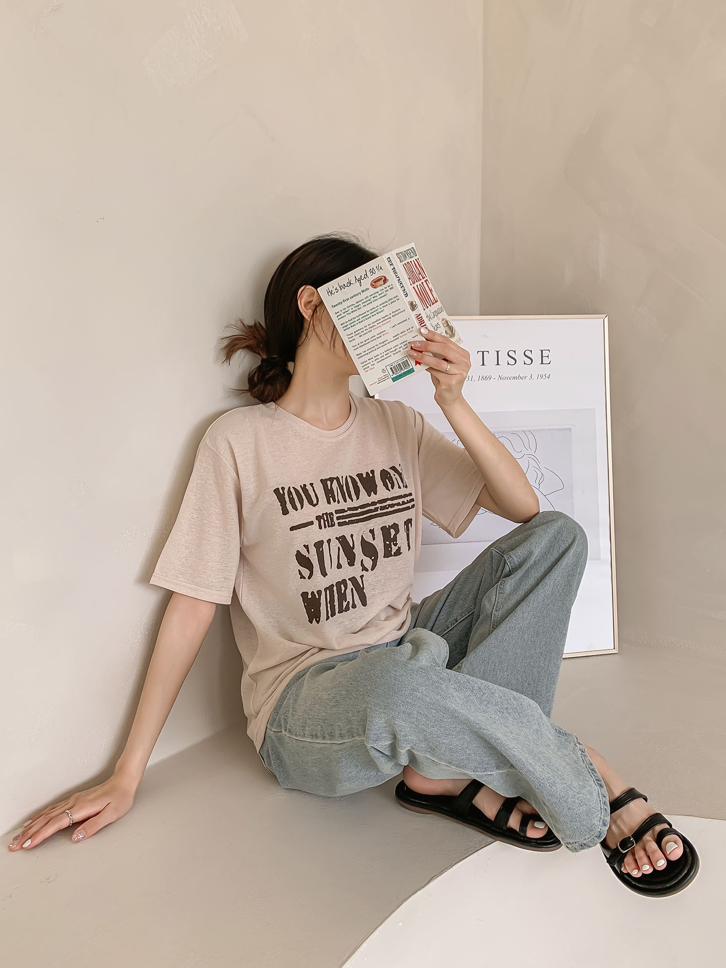 ラウンドネック半袖プリントTシャツ | 詳細画像15