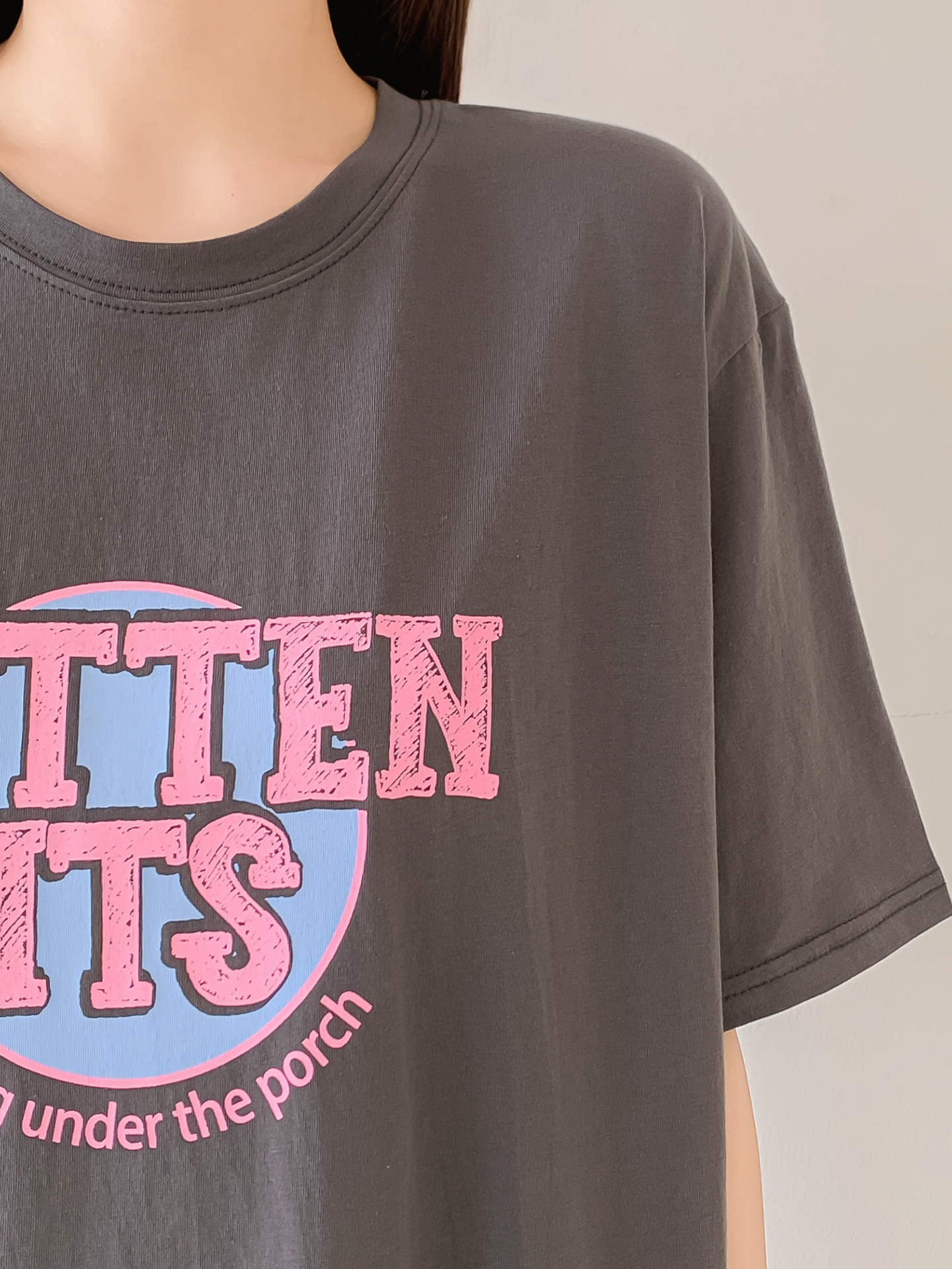 ラウンドネック半袖プリントTシャツ | 詳細画像9