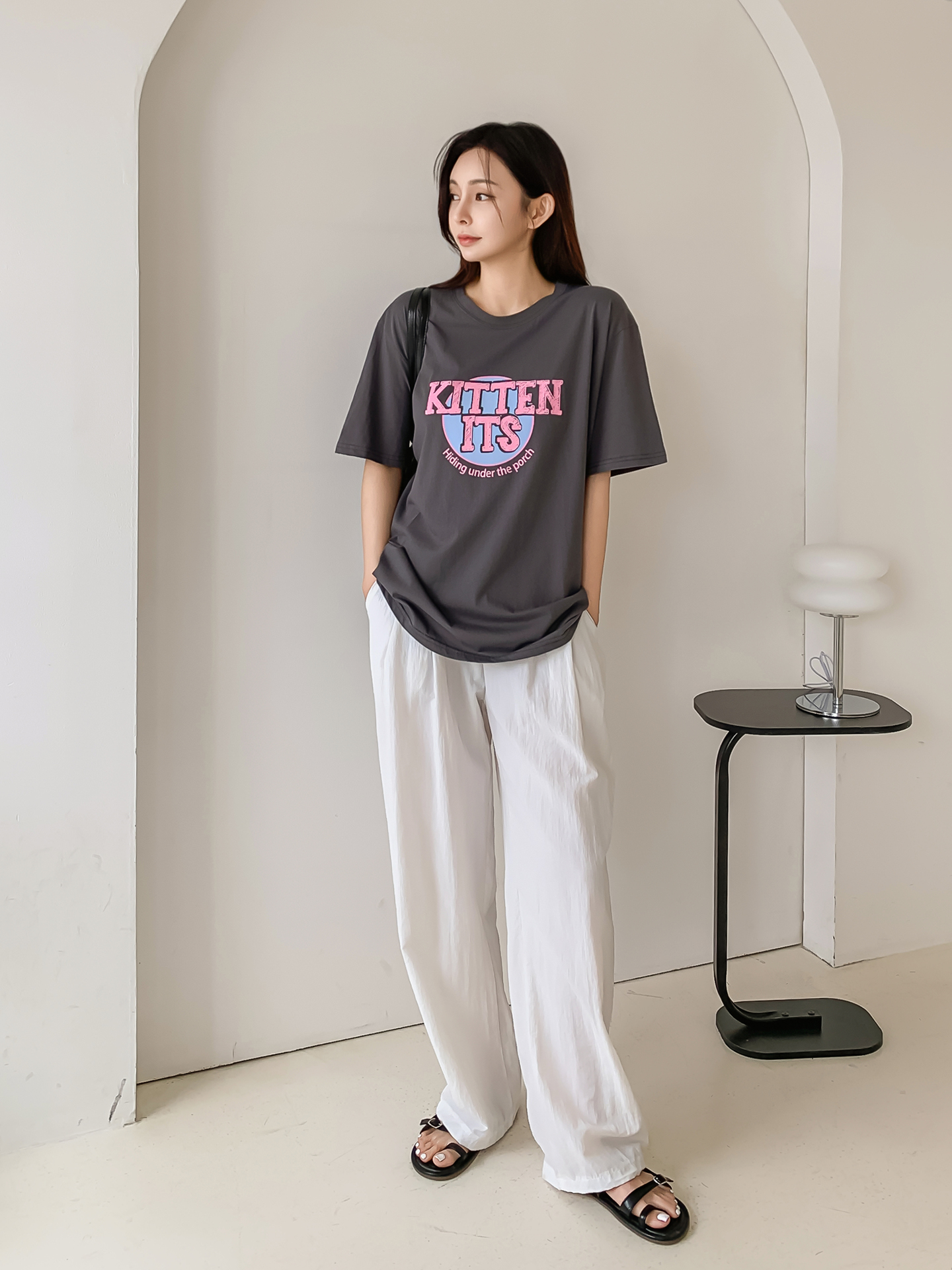 ラウンドネック半袖プリントTシャツ | 詳細画像14