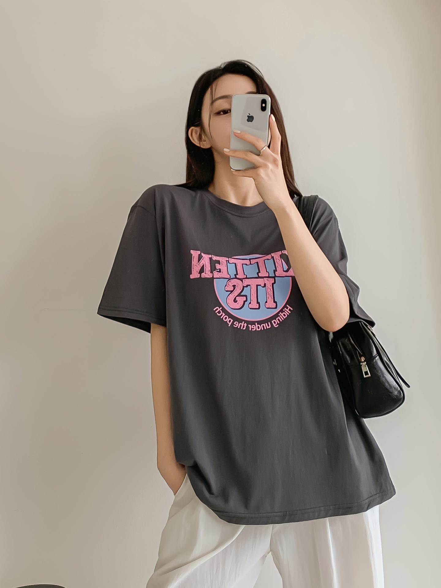 ラウンドネック半袖プリントTシャツ | 詳細画像16