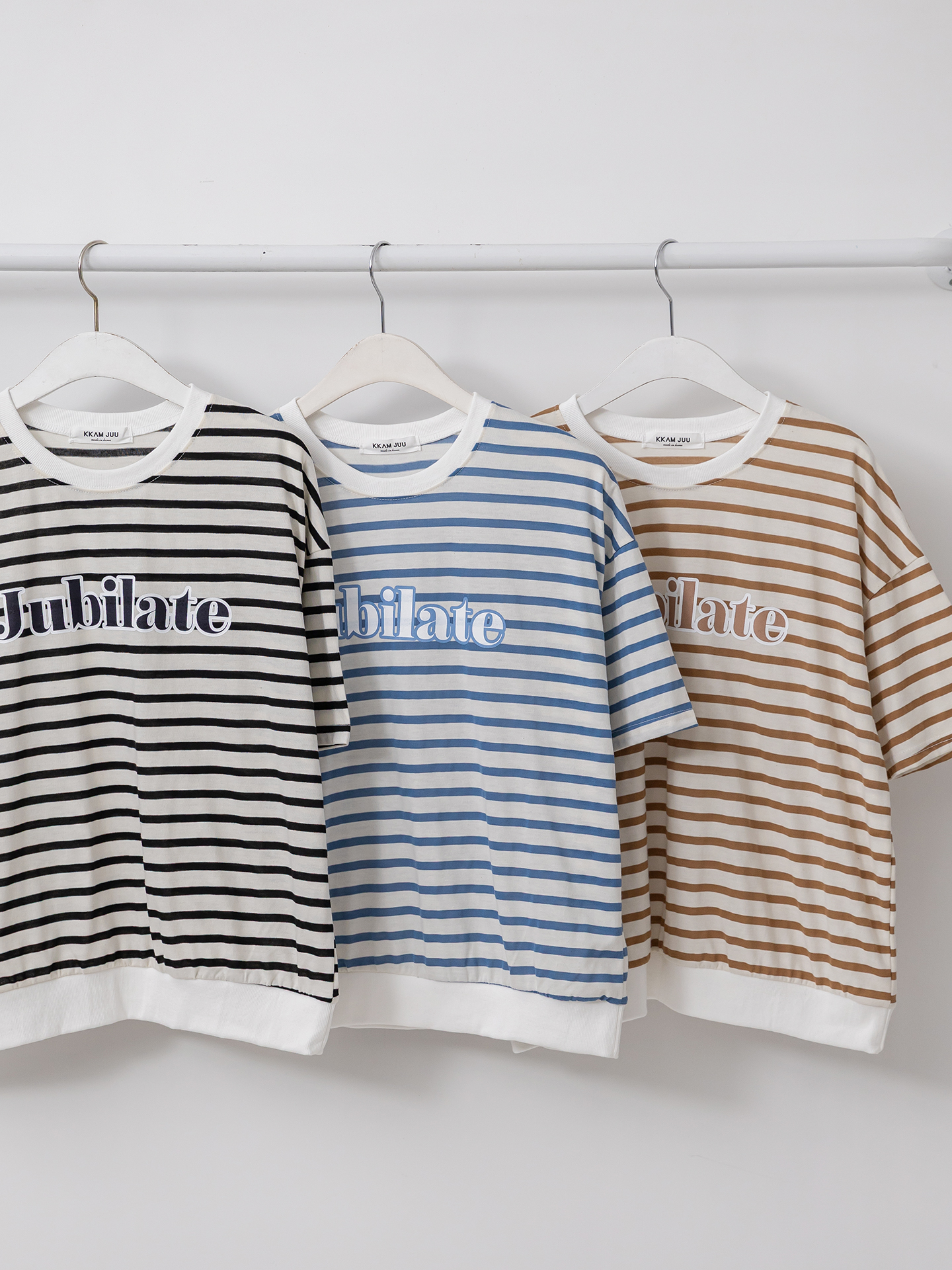 ラウンドネック半袖ロゴボーダーTシャツ | 詳細画像21